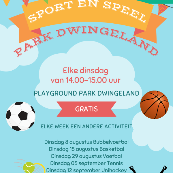 Krajicek Playground Park Dwingeland: Sport en Speel - Zomervakantie Editie